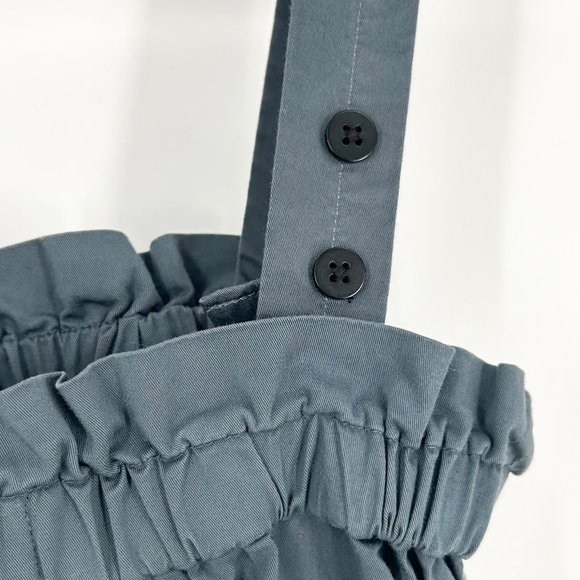 Everlane The Paperbag Dress in Dark Slate - Picture 5 of 8